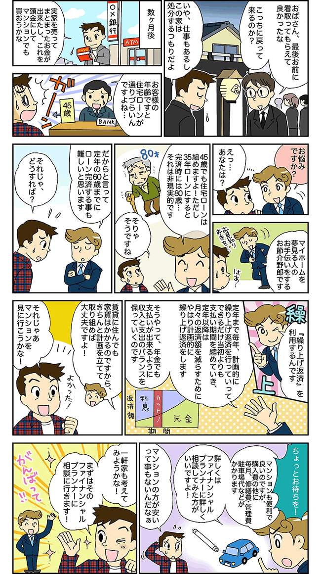 定年後の生活費を勘定すべし。